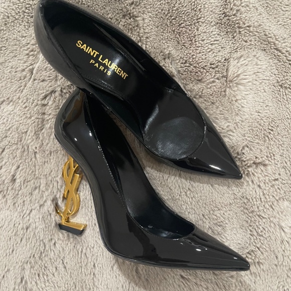 Authentic Saint Laurent 110mm Opyum Patent YSL-Heel Pumps - Picture 6 of 13